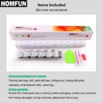 HOMFUN Fairy Dust AB Full diamond Painting "Beauty Flower" Resin Drill Embroidery 5D Diy Diamond Painting Handmade gift - Image 6