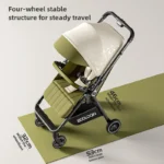 Lightweight baby stroller,Foldable baby stroller,High-view baby stroller that can sit or lie down,Shock-absorbing - Image 3