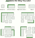 Patio Furniture Sets 7-Pieces Outdoor Sectional Sofa Rattan Wicker Sofa W/ Table - Image 6