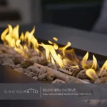 5 Pieces Wicker Outdoor Furniture Set,Patio Furniture Set with CSA Certification Fire Pit Table,Modular Sectional Sofa Sets wit - Image 3