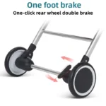 2025 New Baby Stroller, Can Sit or Lie Down, Ultra-light Trolley-type Folding Four-wheel Shock-absorbing Children's Stroller - Image 5