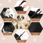 Foldable Pet Dog Stroller Smooth-Ride Jogger with 360° All-Terrain Wheels Adjustable Reflective Strip for Small Medium Dogs Cats - Image 4