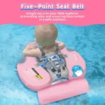 Swim Float with UV Protection Sunshade Infant Pool Float Add Tail for 324 Months - Image 3