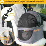 4-in-1 Pet Stroller with Detachable Carrier, Foldable & Lightweight for Small/Medium Dogs and Cats, All-Terrain Wheels - Image 3
