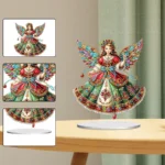 Special Shape Angel Girl Diamond Art Kit for Creative Tabletop Decorations DIY Paint Your Own Home Ornaments - Image 2