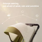 High-view Baby Stroller Foldable, One-touch Storage Two-way Sitting and Lying Function, Convenient for Children To Stroll - Image 5