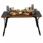 Folding IGT Camping Table with Storage Bag Aluminum IGT Camp Table for Outdoor Barbecue Cooking Travel Picnic - Image 3
