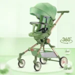 Lightweight High View Stroller, Portable Folding Sit and Lay Down Baby Pram baby carriage kids baby trolley car - Image 3