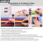 HOMFUN Fairy Dust AB Full diamond Painting "Beauty Flower" Resin Drill Embroidery 5D Diy Diamond Painting Handmade gift - Image 5